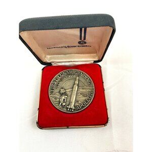 1969 USA Apollo 11 First Lunar Landing 51mm Morgan's Medal Mercury Gemini Apollo